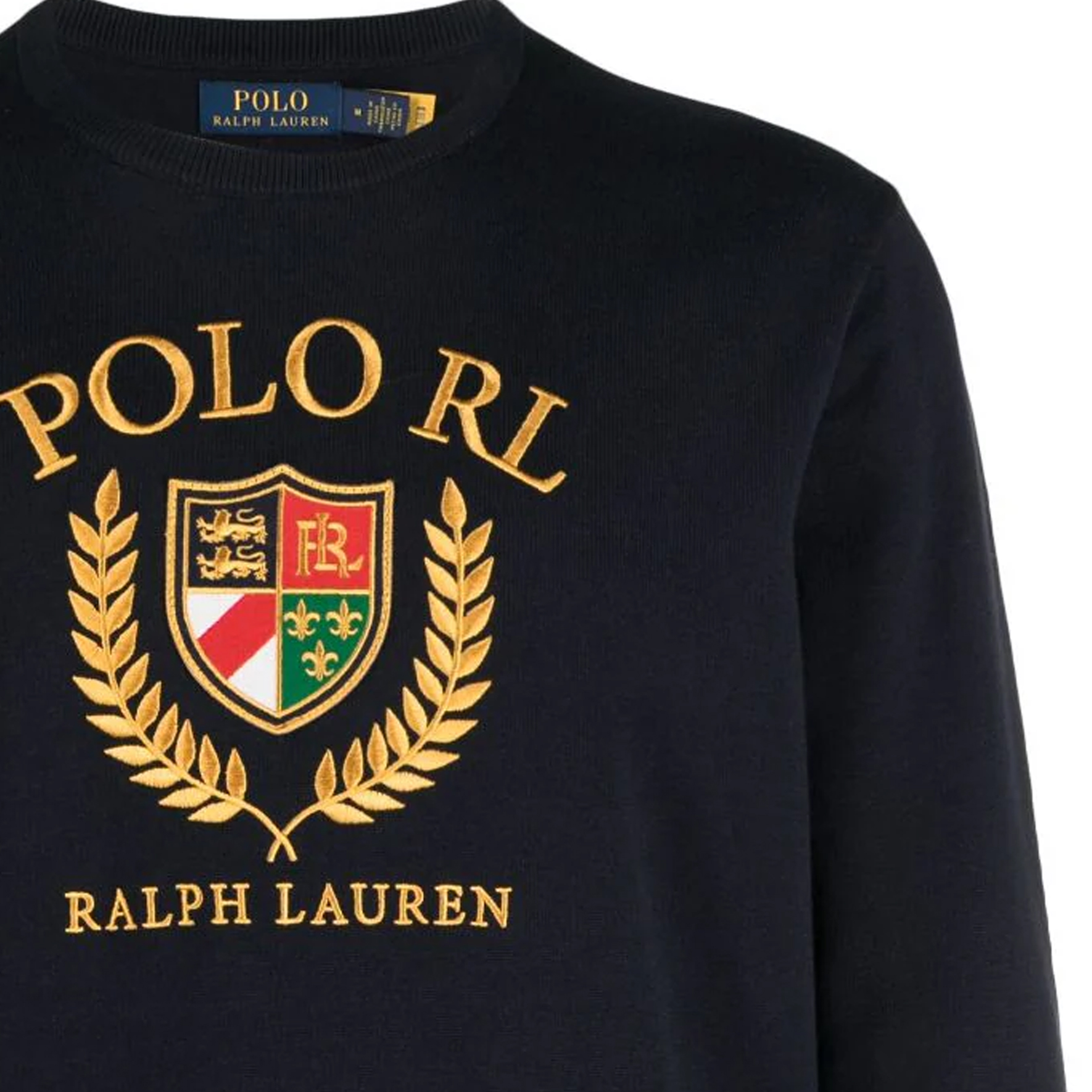Cheap Polo Ralph Lauren 男士海军蓝刺绣标志针织套头毛衣. 710919772-001