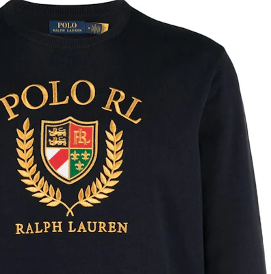 Polo Ralph Lauren 男士海军蓝刺绣标志针织套头毛衣. 710919772-001 Cheap Polo Ralph Lauren 男士海军蓝刺绣标志针织套头毛衣. 710919772-001
