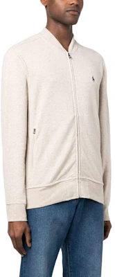 Polo Ralph Lauren Lelaki Sweater Zip Logo Sulam Solid Warna Putih Pudar. 710842844007 Purchase Polo Ralph Lauren Lelaki Sweater Zip Logo Sulam Solid Warna Putih Pudar. 710842844007