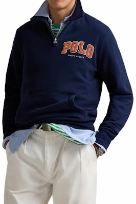 Polo Ralph Lauren Baju Sejuk Kolar Fleece Biru Nautical dengan Logo RL MNPOKNI16824157-410 Lookbook Polo Ralph Lauren Baju Sejuk Kolar Fleece Biru Nautical dengan Logo RL MNPOKNI16824157-410