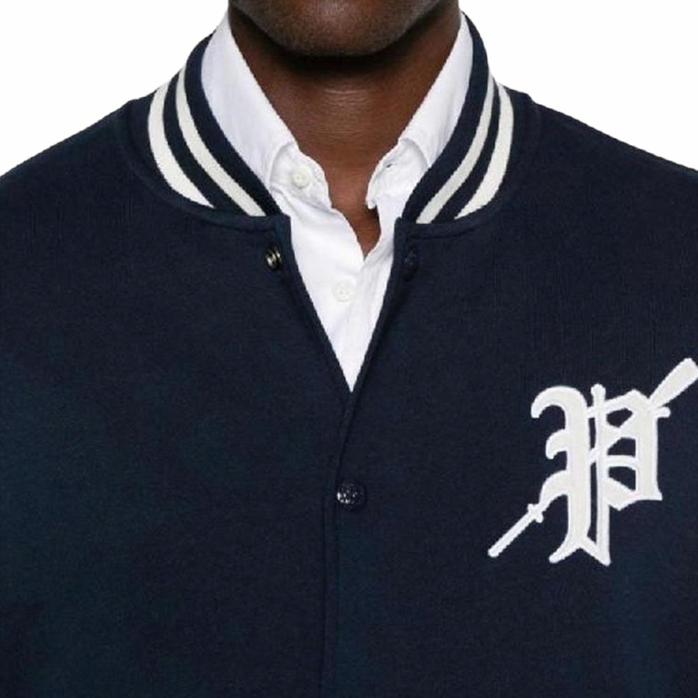 Polo Ralph Lauren Navy Blue Baseball Collar Letter Logo Patch Jacket Men. 710952067-001 圖 6