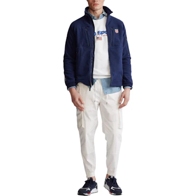 Polo Ralph Lauren 海軍藍純色抓毛長袖拉鍊外套 MNPOKNI16820315-410 Order Polo Ralph Lauren 海軍藍純色抓毛長袖拉鍊外套 MNPOKNI16820315-410