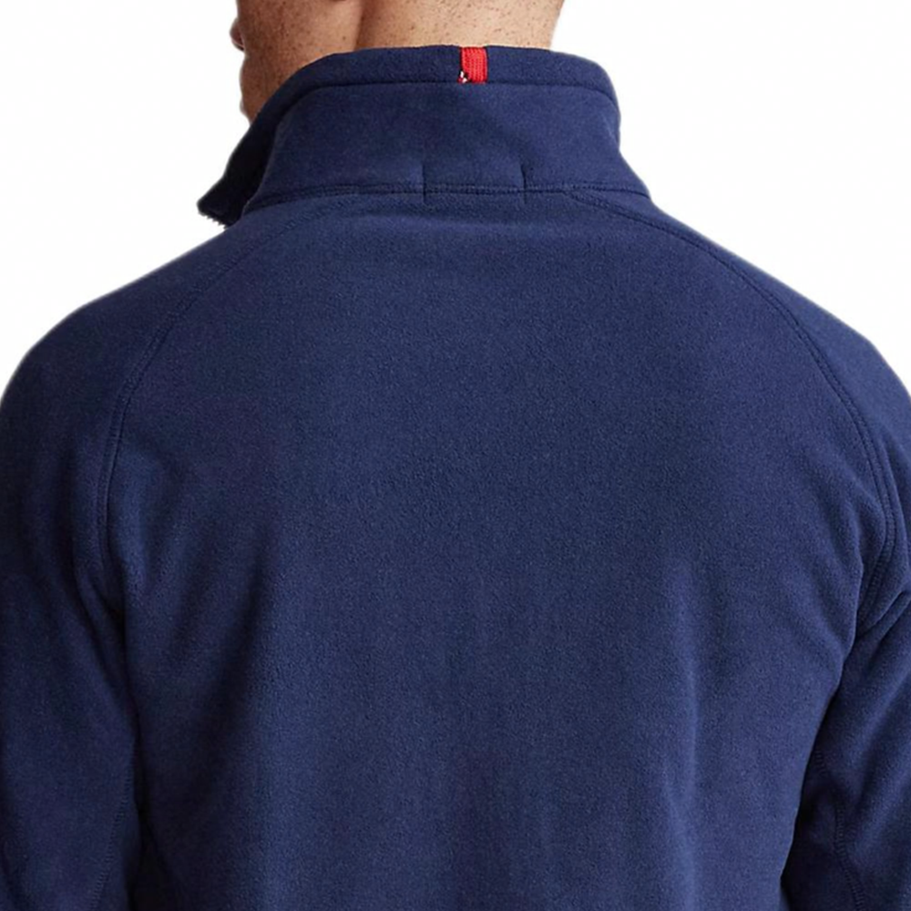 Polo Ralph Lauren Navy Blue Solid Fleece Long Sleeve Zip-Up Jacket MNPOKNI16820315-410 圖 6