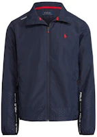 Polo Ralph Lauren Navy Logo Embroidered Full-Zip Jacket MNPOOTW16020638-410 Polo Ralph Lauren Navy Logo Embroidered Full-Zip Jacket MNPOOTW16020638-410