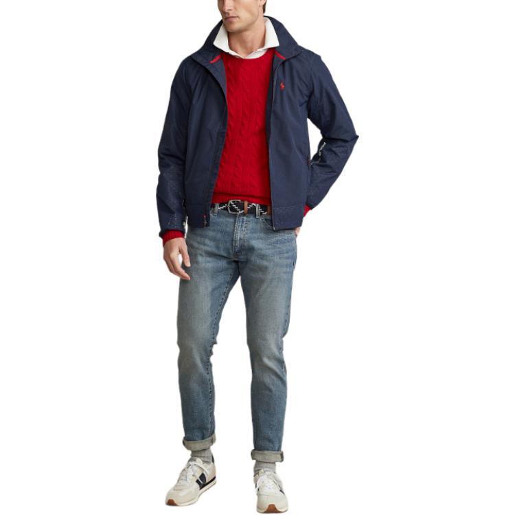 Polo Ralph Lauren Navy Logo Embroidered Full-Zip Jacket MNPOOTW16020638-410 圖 3
