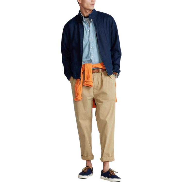 Polo Ralph Lauren Navy Solid Half-Zip Mock Neck Pullover Jacket MNPOOTW16020617-410 圖 3