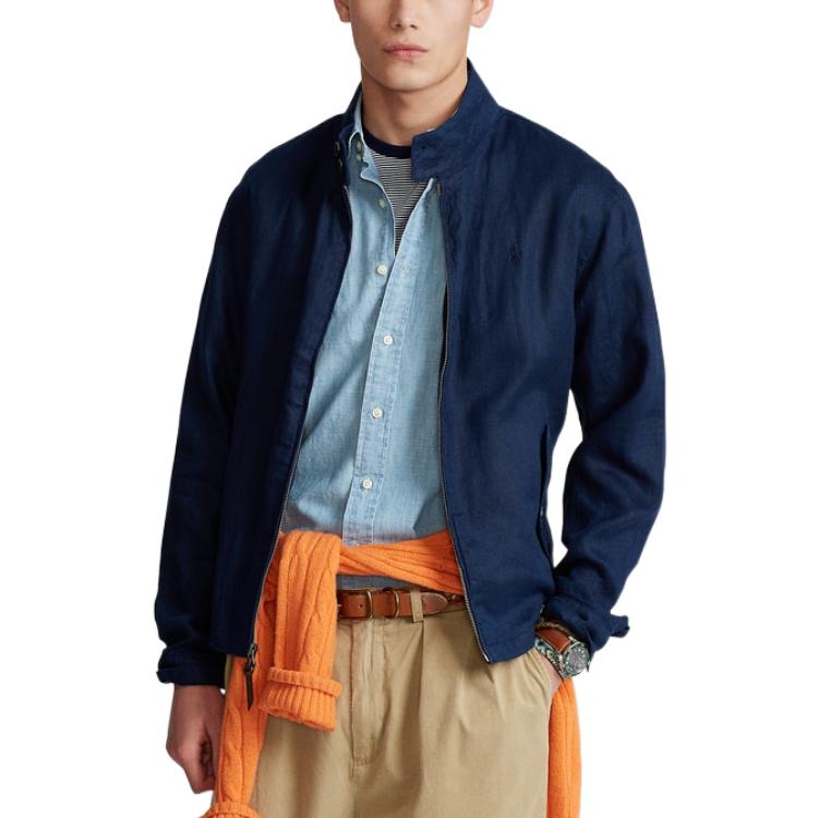 Polo Ralph Lauren Navy Solid Half-Zip Mock Neck Pullover Jacket MNPOOTW16020617-410 圖 4