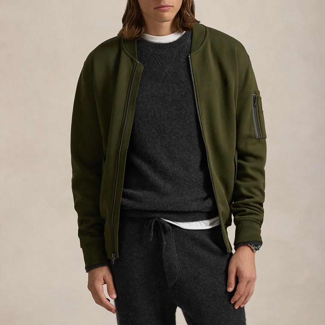 Polo Ralph Lauren Olive Green Embroidered Pony Bomber Jacket  Long Sleeve. MNPOKNI16823683 圖 3