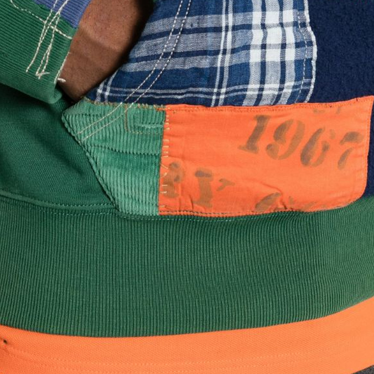 Polo Ralph Lauren Patchwork Crewneck Sweatshirt Green  Apparel. 710920303-001 圖 7