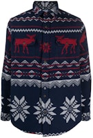 Polo Ralph Lauren Patterned Jacquard Long Sleeve Shirt Blue. 710918886-001 Polo Ralph Lauren Patterned Jacquard Long Sleeve Shirt Blue. 710918886-001