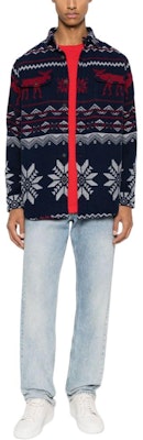 Polo Ralph Lauren 藍色圖案提花長袖襯衫 710918886-001 Lookbook Polo Ralph Lauren 藍色圖案提花長袖襯衫 710918886-001