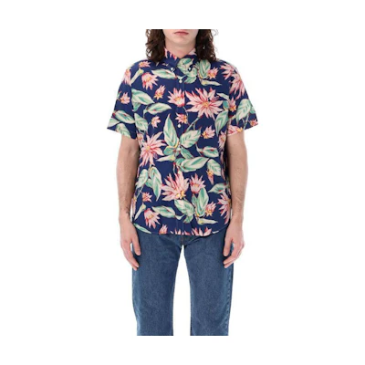 Polo Ralph Lauren Printed Single-Breasted Short Sleeve Shirt Men Multicolor. 710934618-001
