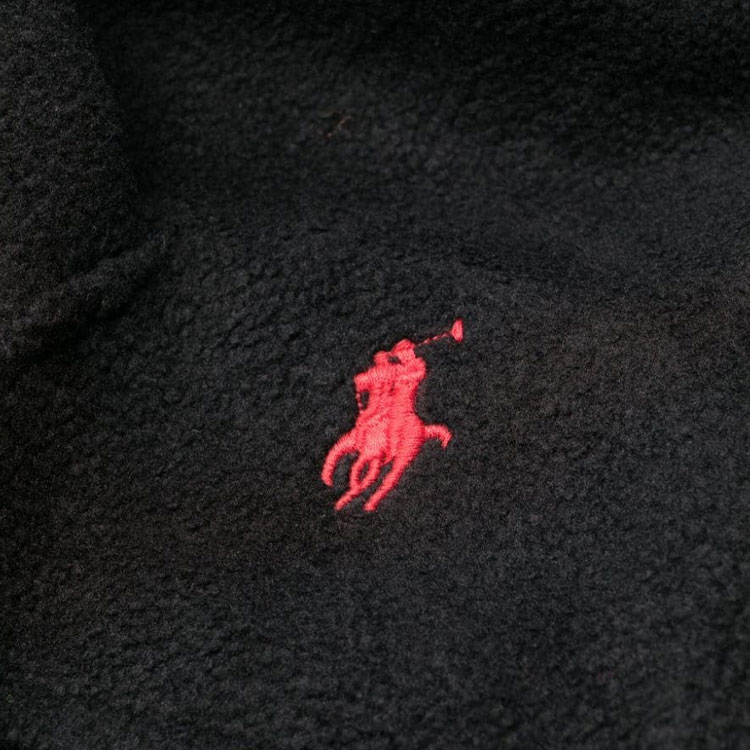 Polo Ralph Lauren Pure Color Embroidered Hoodie Black  Sweatshirt. 714915967 圖 4