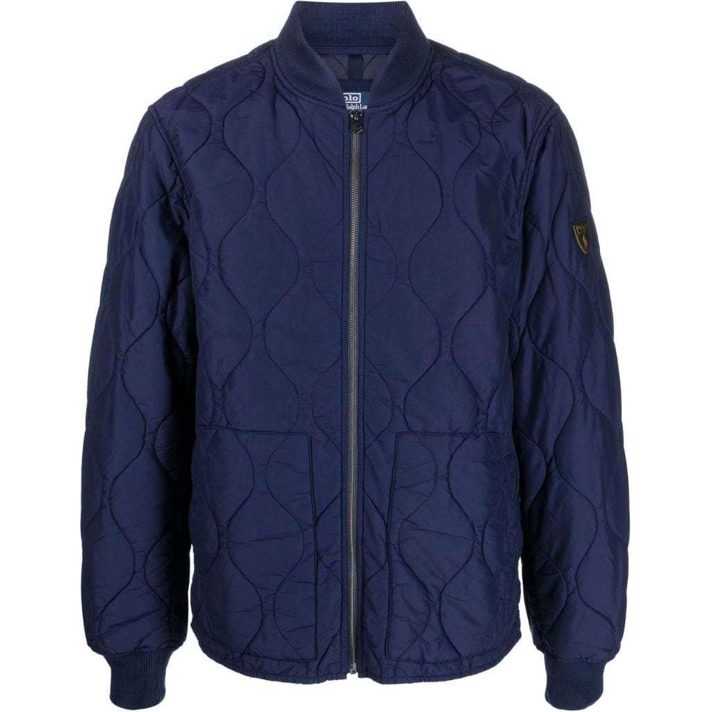 Polo Ralph Lauren Quilted Bomber Jacket Navy Blue  FW22. 710857267-004