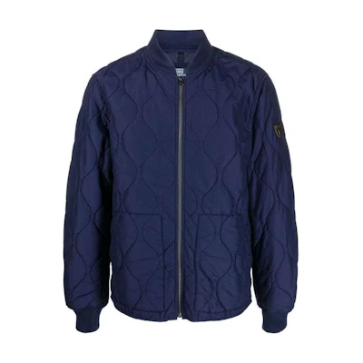 Polo Ralph Lauren Quilted Bomber Jacket Navy Blue FW22. 710857267-004