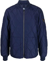Order Polo Ralph Lauren Quilted Bomber Jacket Biru Navy FW22. 710857267-004