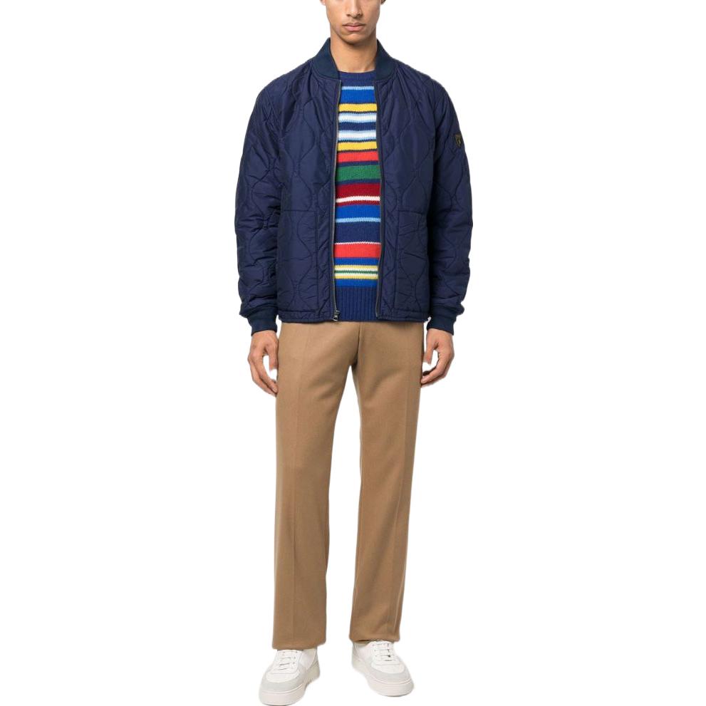 Polo Ralph Lauren Quilted Bomber Jacket Navy Blue  FW22. 710857267-004 圖 3