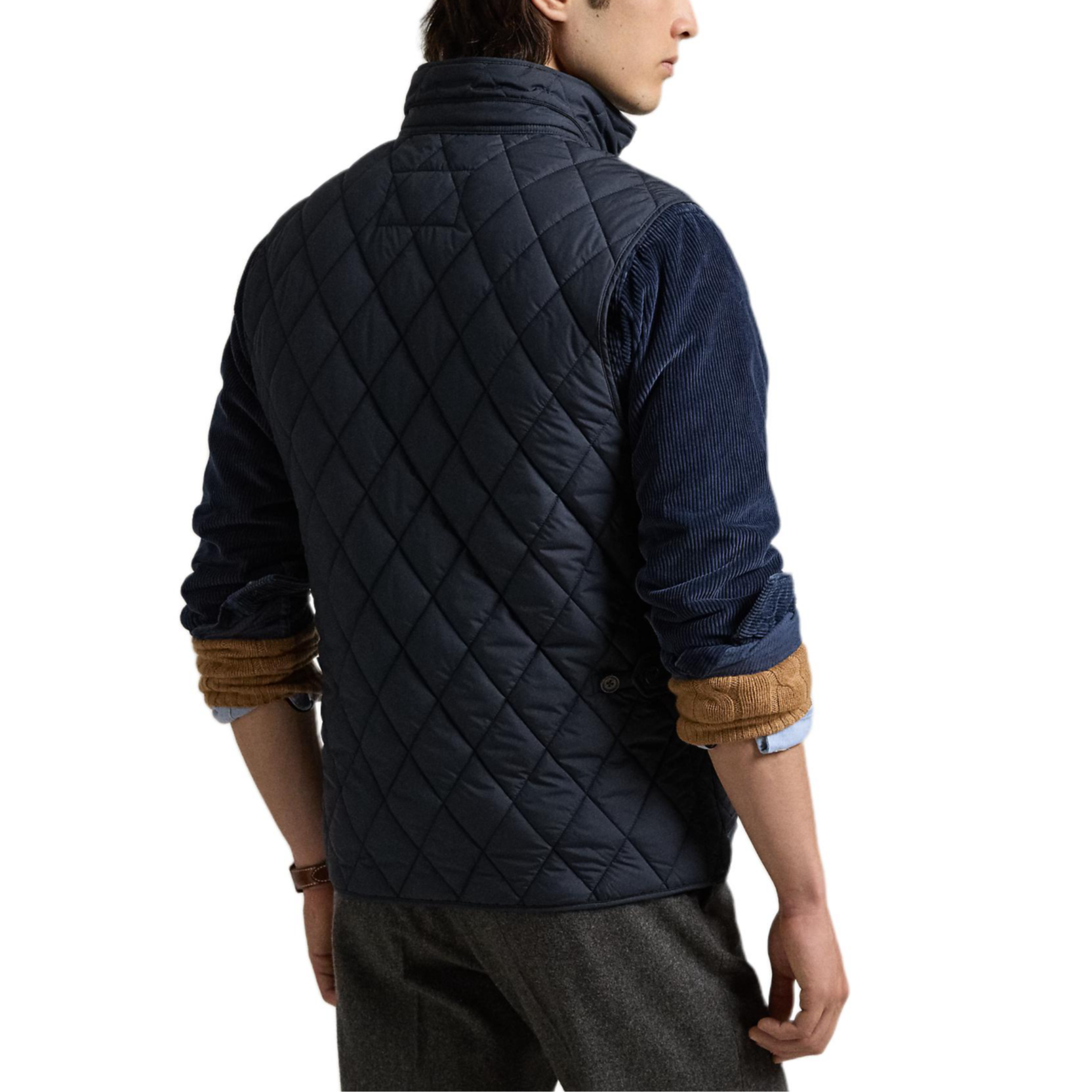 Purchase Polo Ralph Lauren 絎縫半拉鍊背心 海軍藍 MNPOOTW1N220163