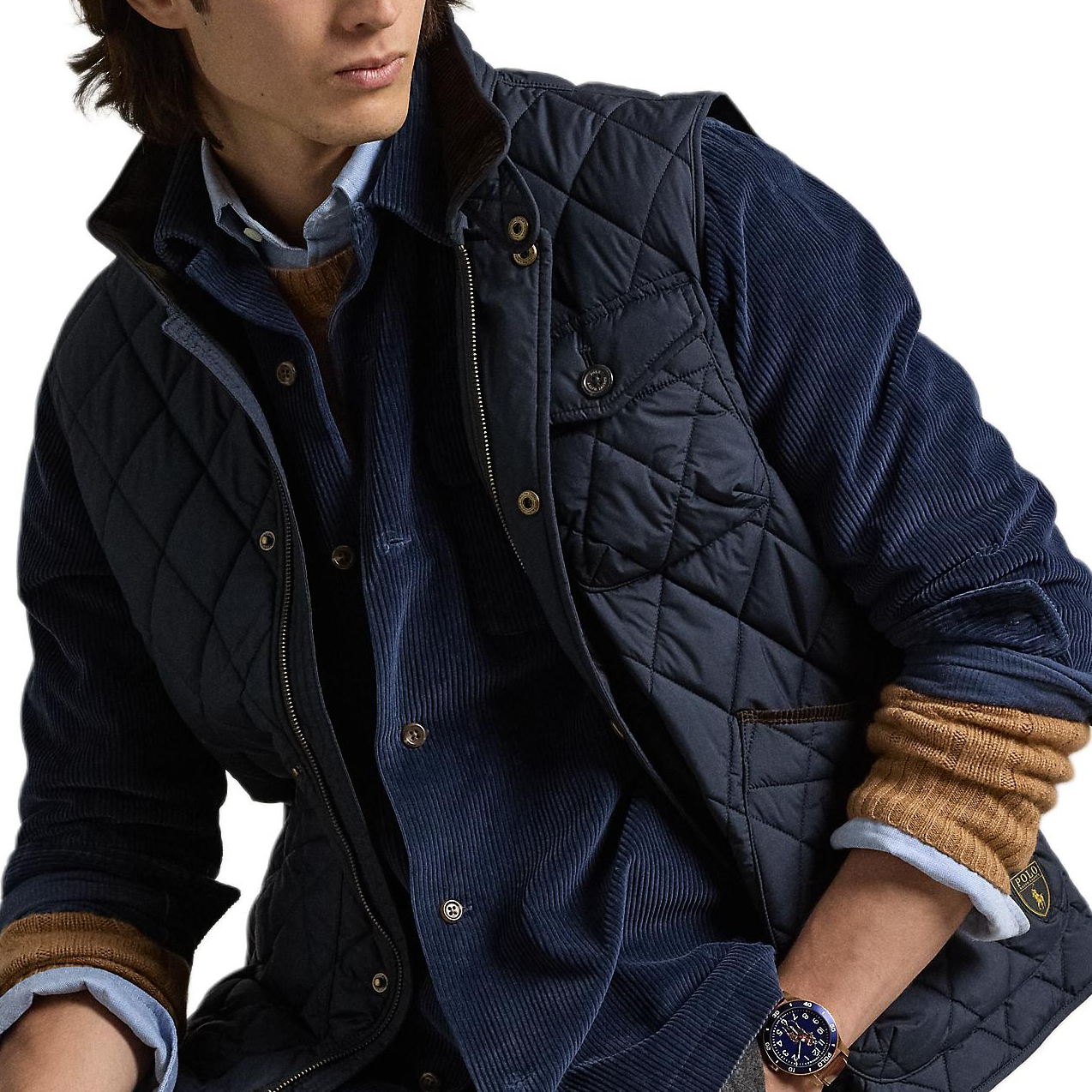 Details for Polo Ralph Lauren 絎縫半拉鍊背心 海軍藍 MNPOOTW1N220163