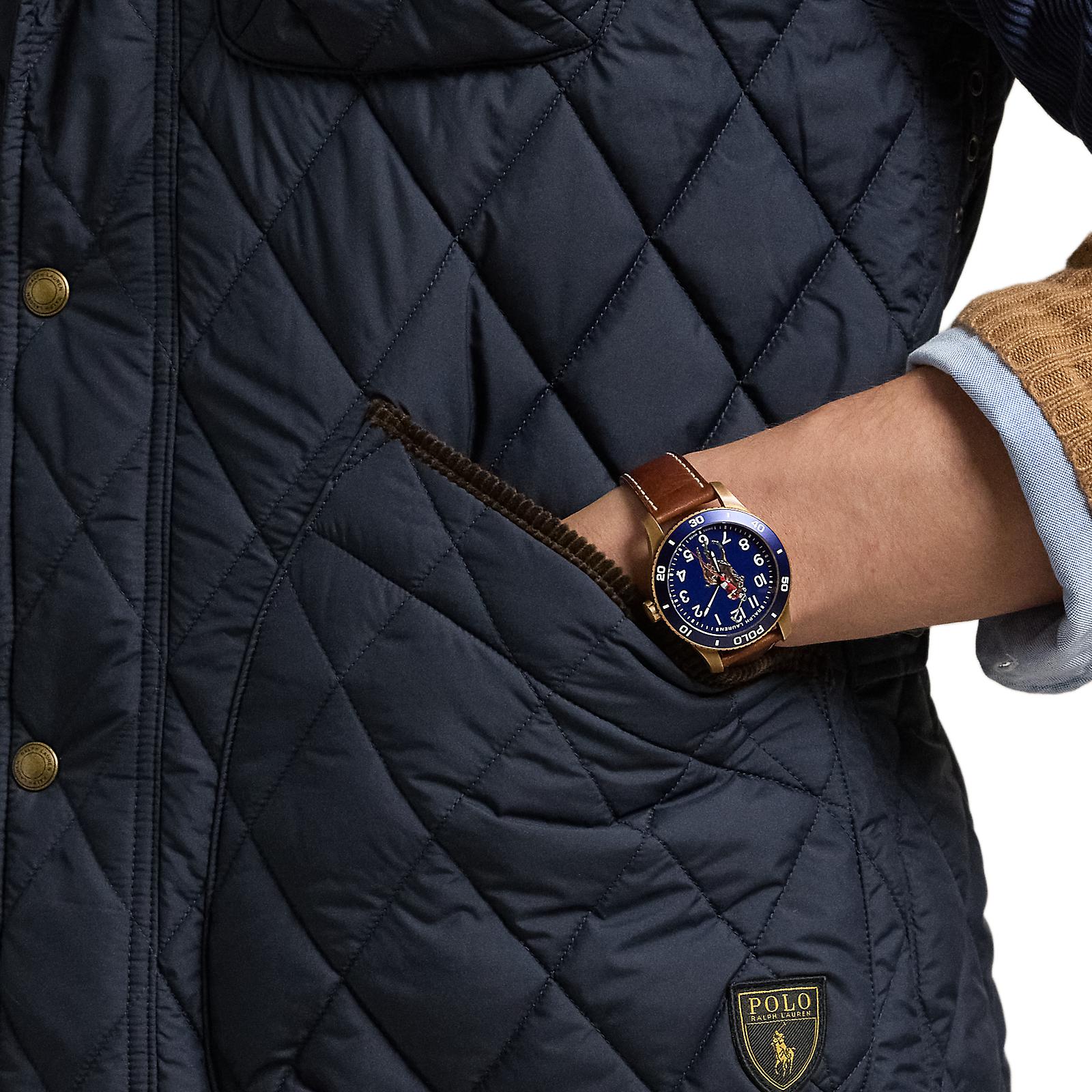 Cheap Polo Ralph Lauren 絎縫半拉鍊背心 海軍藍 MNPOOTW1N220163