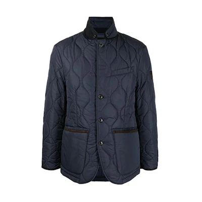 Polo Ralph Lauren Quilted Jacket with Suede Trim Blue () 710850012001