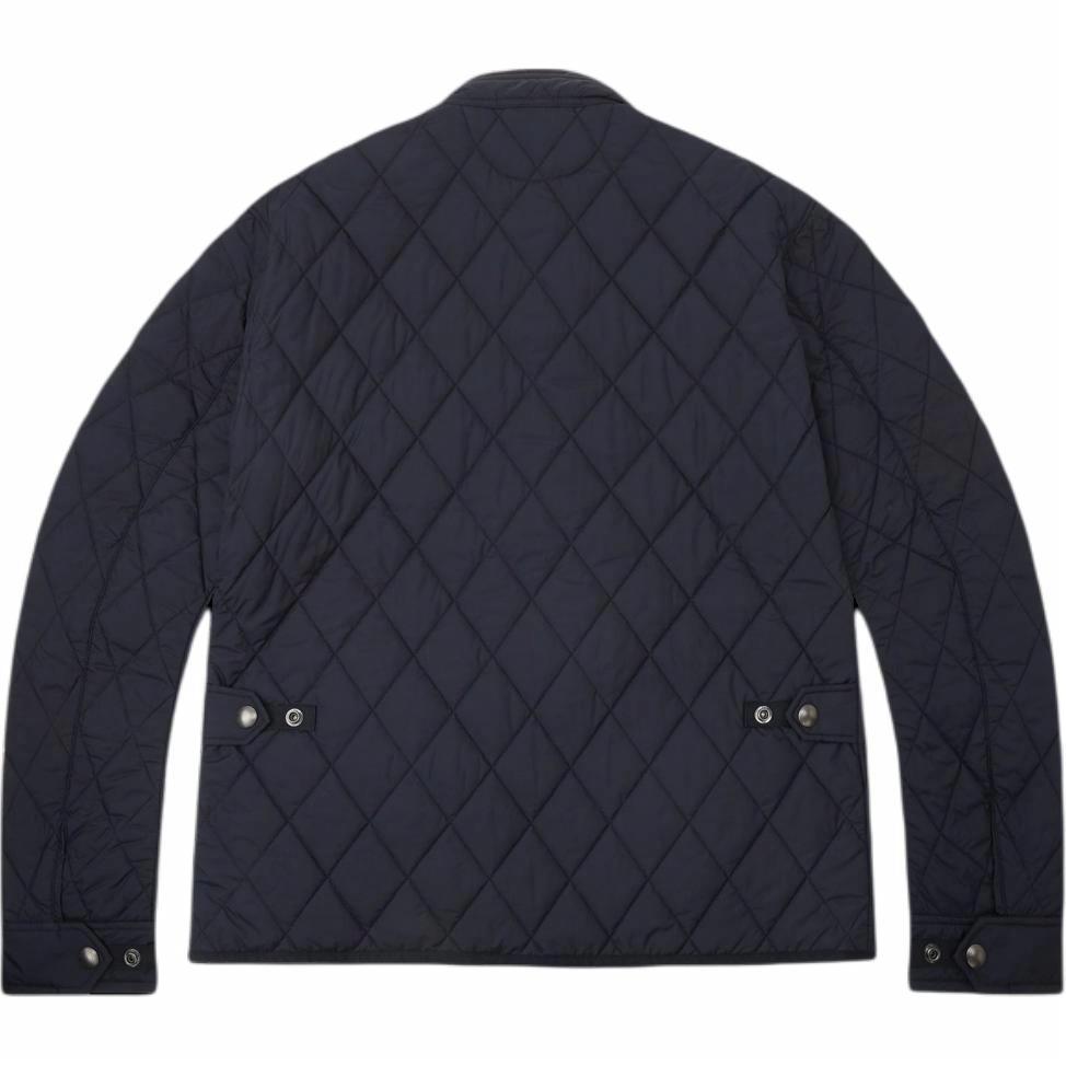 Lookbook Polo Ralph Lauren 徽標絎縫長袖棉質外套 深藍色 MNPOOTW16020059-410