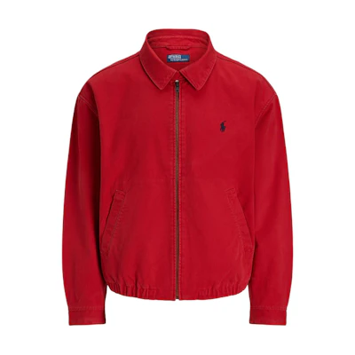 Polo Ralph Lauren Red Relaxed Fit Zip Cotton Jacket MNPOOTW16021669-RED