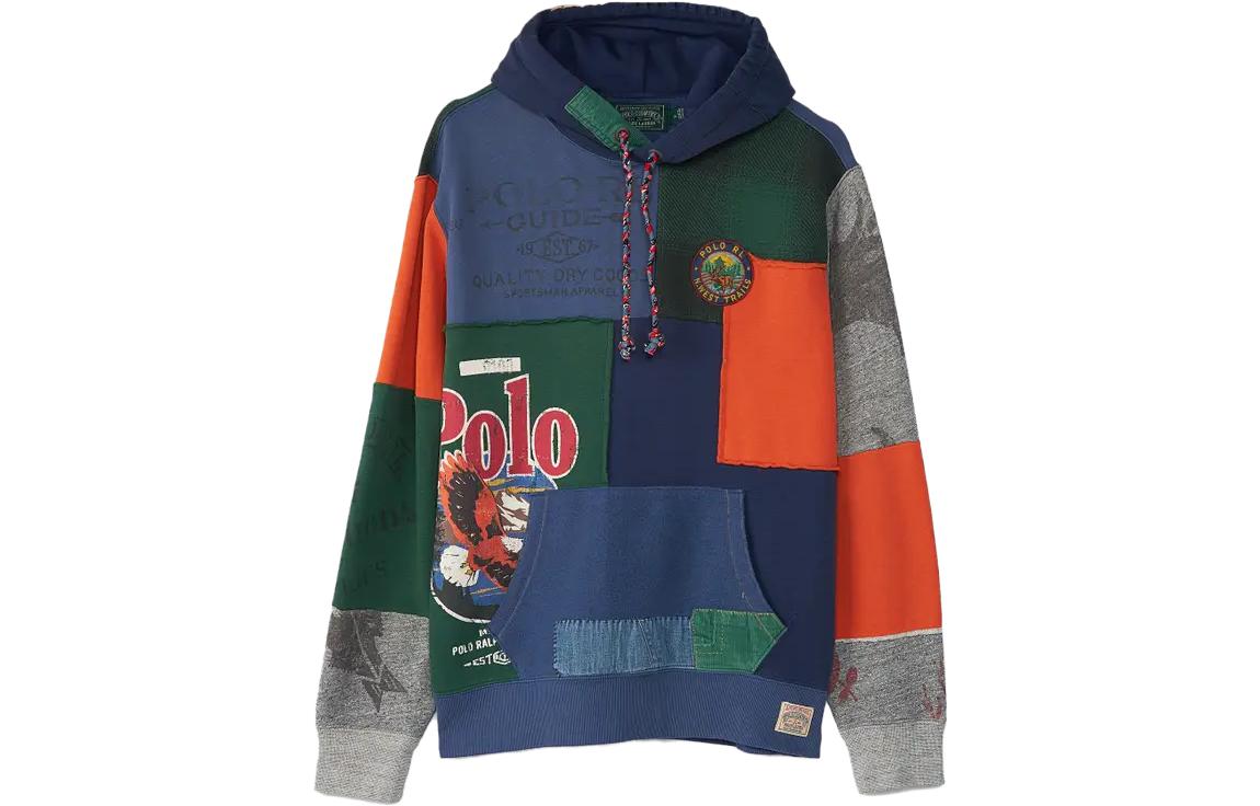 Polo Ralph Lauren Retro Fleece Patchwork Hoodie Multicolor  Sweater. 710920304-001 圖 2