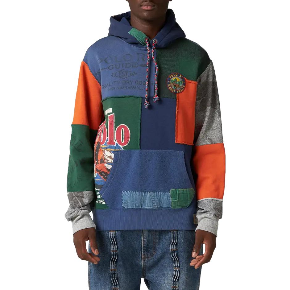 Polo Ralph Lauren Retro Fleece Patchwork Hoodie Multicolor  Sweater. 710920304-001 圖 3