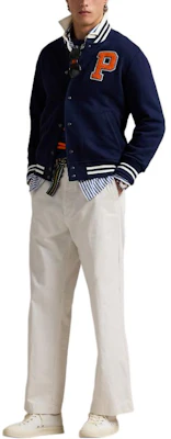 Polo Ralph Lauren RL Fleece Navy Jaket Baseball Bordir Outerwear 710959022001 Lookbook Polo Ralph Lauren RL Fleece Navy Jaket Baseball Bordir Outerwear 710959022001
