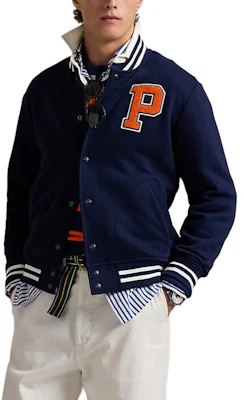 Polo Ralph Lauren RL Fleece Navy Jaket Baseball Bordir Outerwear 710959022001 Shop Polo Ralph Lauren RL Fleece Navy Jaket Baseball Bordir Outerwear 710959022001
