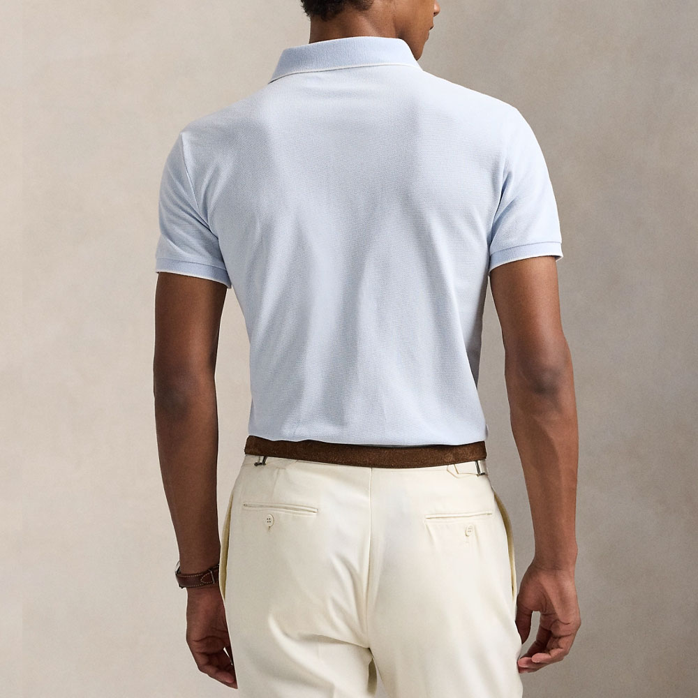 Polo Ralph Lauren Slim Fit Contrast-Trim Classic Blue Short Sleeve Polo Shirt Men MNPOKNI1N823368 圖 4