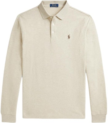 Polo Ralph Lauren Slim Fit Embroidered Long Sleeve Polo Shirt Sand Dune Mens. MNPOKNI16823992-020 Order Polo Ralph Lauren Slim Fit Embroidered Long Sleeve Polo Shirt Sand Dune Mens. MNPOKNI16823992-020