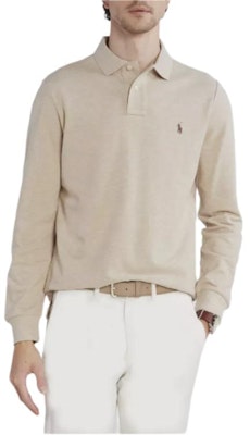 Polo Ralph Lauren Slim Fit Embroidered Long Sleeve Polo Shirt Sand Dune Mens. MNPOKNI16823992-020 Shop Polo Ralph Lauren Slim Fit Embroidered Long Sleeve Polo Shirt Sand Dune Mens. MNPOKNI16823992-020