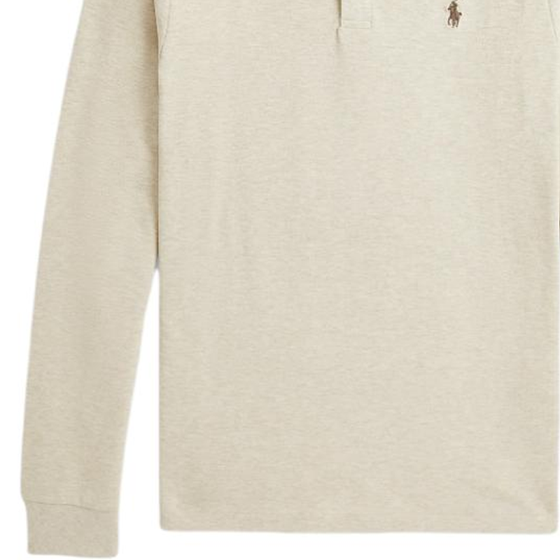 Cheap Polo Ralph Lauren Slim Fit Embroidered Long Sleeve Polo Shirt Sand Dune Mens. MNPOKNI16823992-020