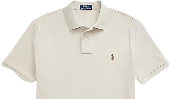 Polo Ralph Lauren Slim Fit Embroidered Pony Short Sleeve Polo Shirt Beige Men 710557751-048 Sizing Polo Ralph Lauren Slim Fit Embroidered Pony Short Sleeve Polo Shirt Beige Men 710557751-048