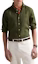 Lookbook Polo Ralph Lauren Slim Fit Green Long Sleeve Shirt with Embroidered Logo for Men. 710966294-004