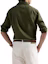 Shop Polo Ralph Lauren Slim Fit Green Long Sleeve Shirt with Embroidered Logo for Men. 710966294-004