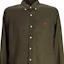 Details for Polo Ralph Lauren Slim Fit Green Long Sleeve Shirt with Embroidered Logo for Men. 710966294-004
