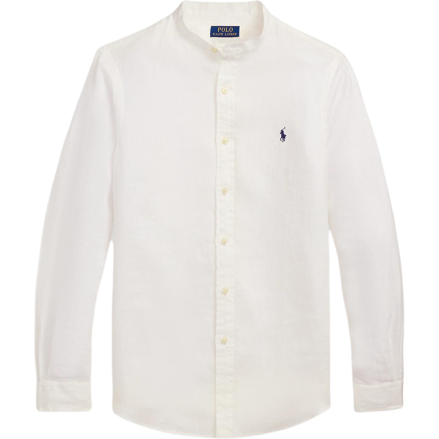 Polo Ralph Lauren Slim Fit Long Sleeve Linen Shirt  White 710968925-006