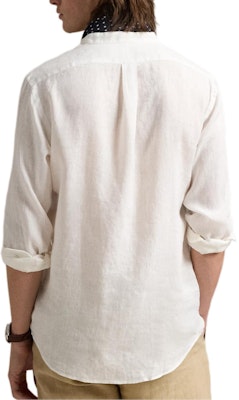 Polo Ralph Lauren 修身版長袖亞麻襯衫 白色 710968925-006 Purchase Polo Ralph Lauren 修身版長袖亞麻襯衫 白色 710968925-006