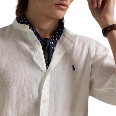 Polo Ralph Lauren 修身版長袖亞麻襯衫 白色 710968925-006 Details for Polo Ralph Lauren 修身版長袖亞麻襯衫 白色 710968925-006