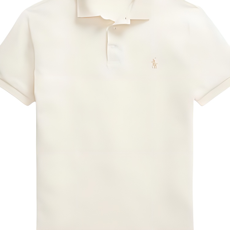 Polo Ralph Lauren Slim Fit Short Sleeve Button Polo Shirt Cream MNPOKNI1N823385-101 圖 4