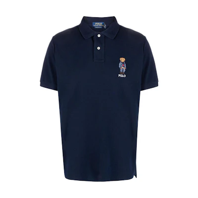 Polo Ralph Lauren Slim Fit Short Sleeve Polo Shirt Men Blue. 710853312-022