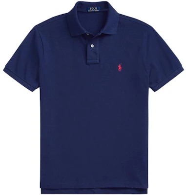 Polo Ralph Lauren Slim Fit Solid Logo Embroidered Polo Shirt Blue MNPOKNI1N820345-400 Order Polo Ralph Lauren Slim Fit Solid Logo Embroidered Polo Shirt Blue MNPOKNI1N820345-400