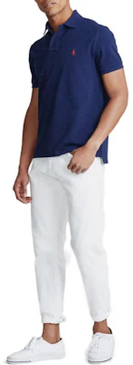 Polo Ralph Lauren Slim Fit Solid Logo Embroidered Polo Shirt Blue MNPOKNI1N820345-400 Purchase Polo Ralph Lauren Slim Fit Solid Logo Embroidered Polo Shirt Blue MNPOKNI1N820345-400
