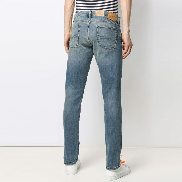 Shop Polo Ralph Lauren Slim Fit Jeans Lelaki Denim Biru Vintage. 710613950-026