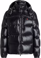 Polo Ralph Lauren Small Pony Embroidered Shiny Puffer Jacket Black MNPOOTW16021456-001 Polo Ralph Lauren Small Pony Embroidered Shiny Puffer Jacket Black MNPOOTW16021456-001