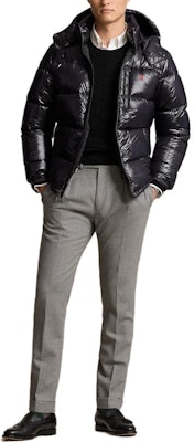 ポロ ラルフローレン スモールポニー 刺繍 シャイニー パファージャケット ブラック MNPOOTW16021456-001 Purchase ポロ ラルフローレン スモールポニー 刺繍 シャイニー パファージャケット ブラック MNPOOTW16021456-001