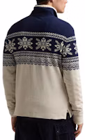 Details for Polo Ralph Lauren Snowflake Mock Neck Half-Zip Knit Sweater Blue 100033169